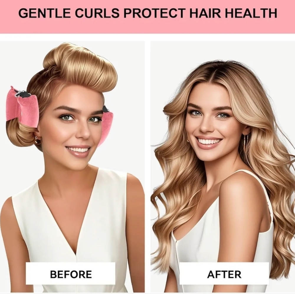 TOGA Pink Heatless Hair Curling Set - Picture 4 of 6